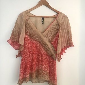 Mia Via Silk crossover top